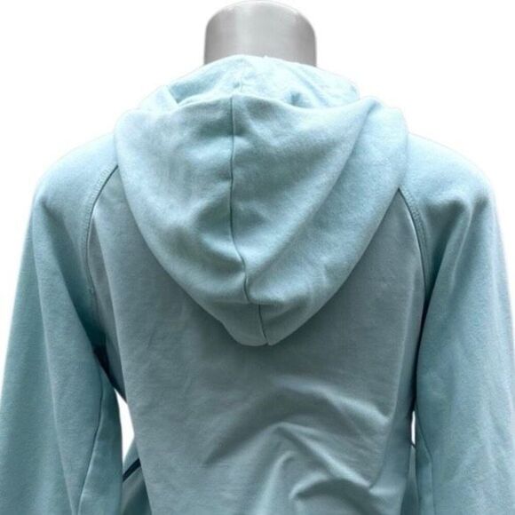 Nike Hoodie Anorak Sweatshirt Youth Girls Large Seafoam Green Full Zip Thumbhole - Picture 8 of 12